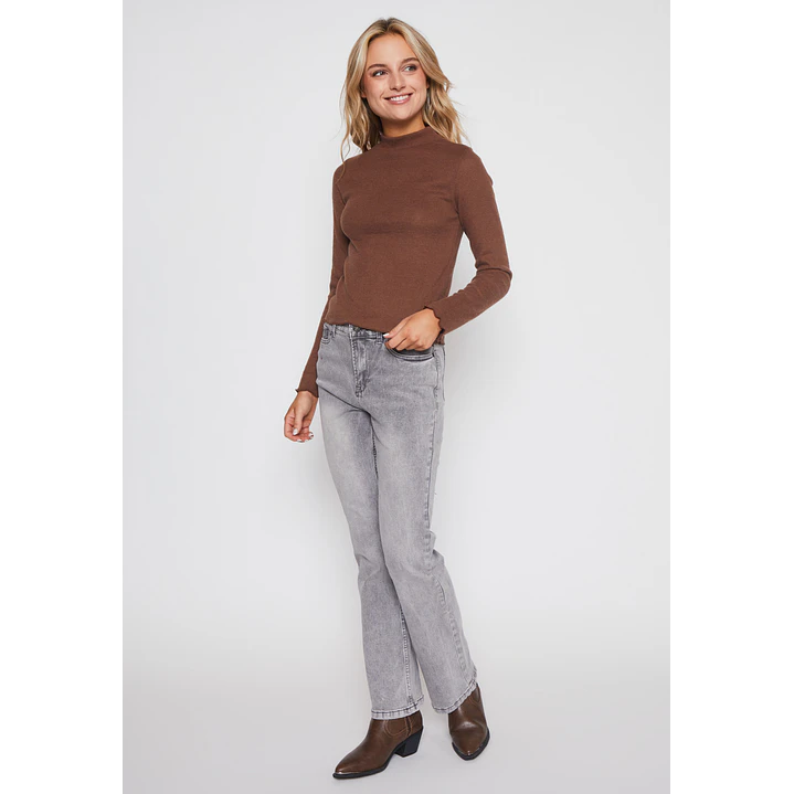 Sweater Soft Mujer Café Familyshop 4