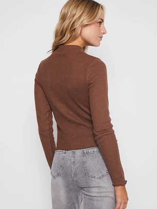 Sweater Soft Mujer Café Familyshop