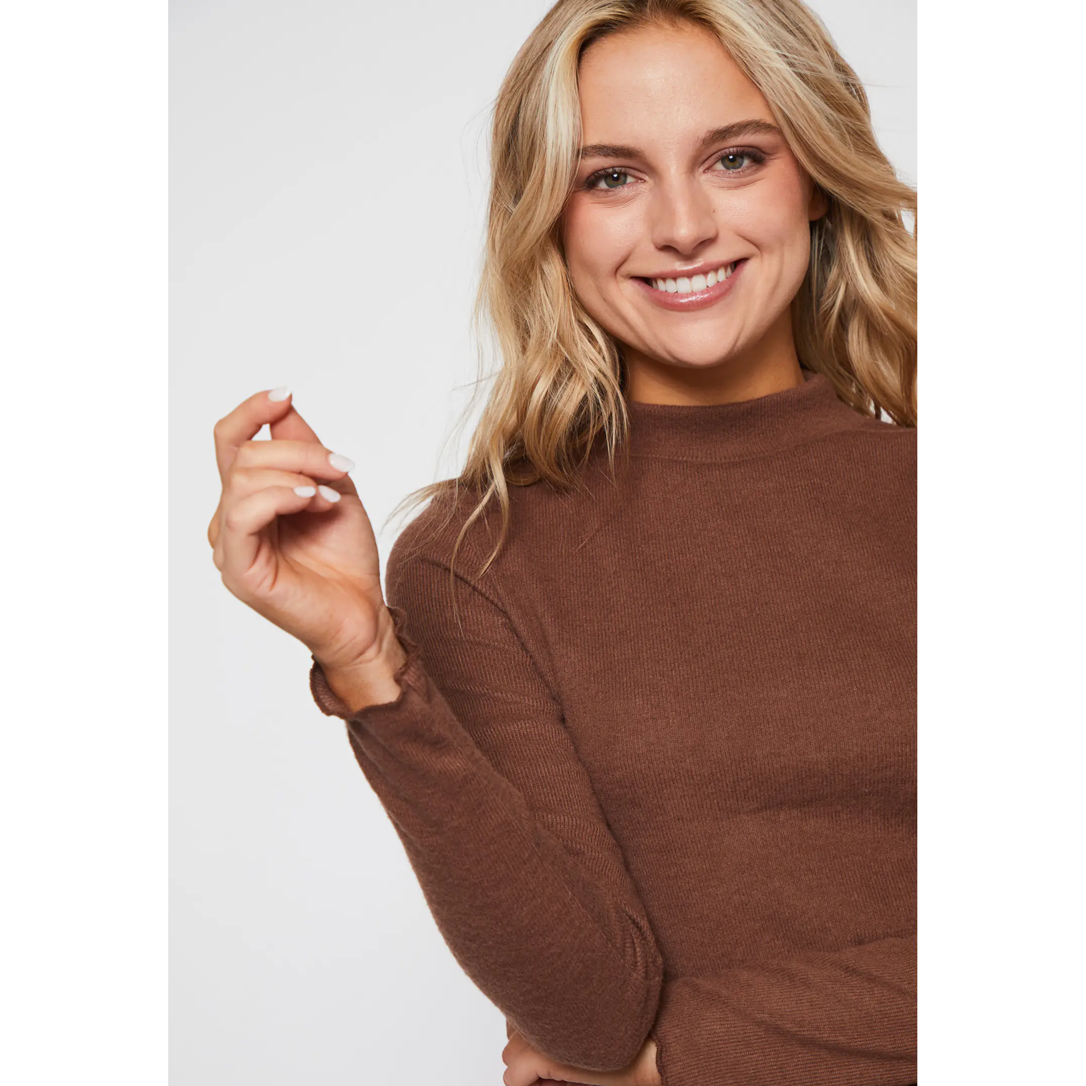 Sweater Soft Mujer Café Familyshop 3