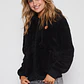Polar Peludo Pompones Mujer Negro Familyshop - Miniatura 1