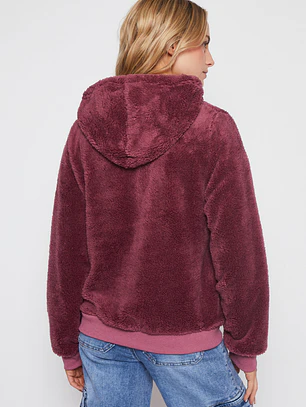 Polar Peludo Pompones Mujer Rosado Familyshop