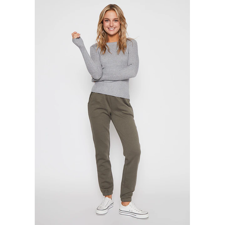 Pantalón Buzo Basic Mujer Verde Familyshop 4