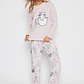 Pijama Polar Cat Mujer Rosado Familyshop - Miniatura 1