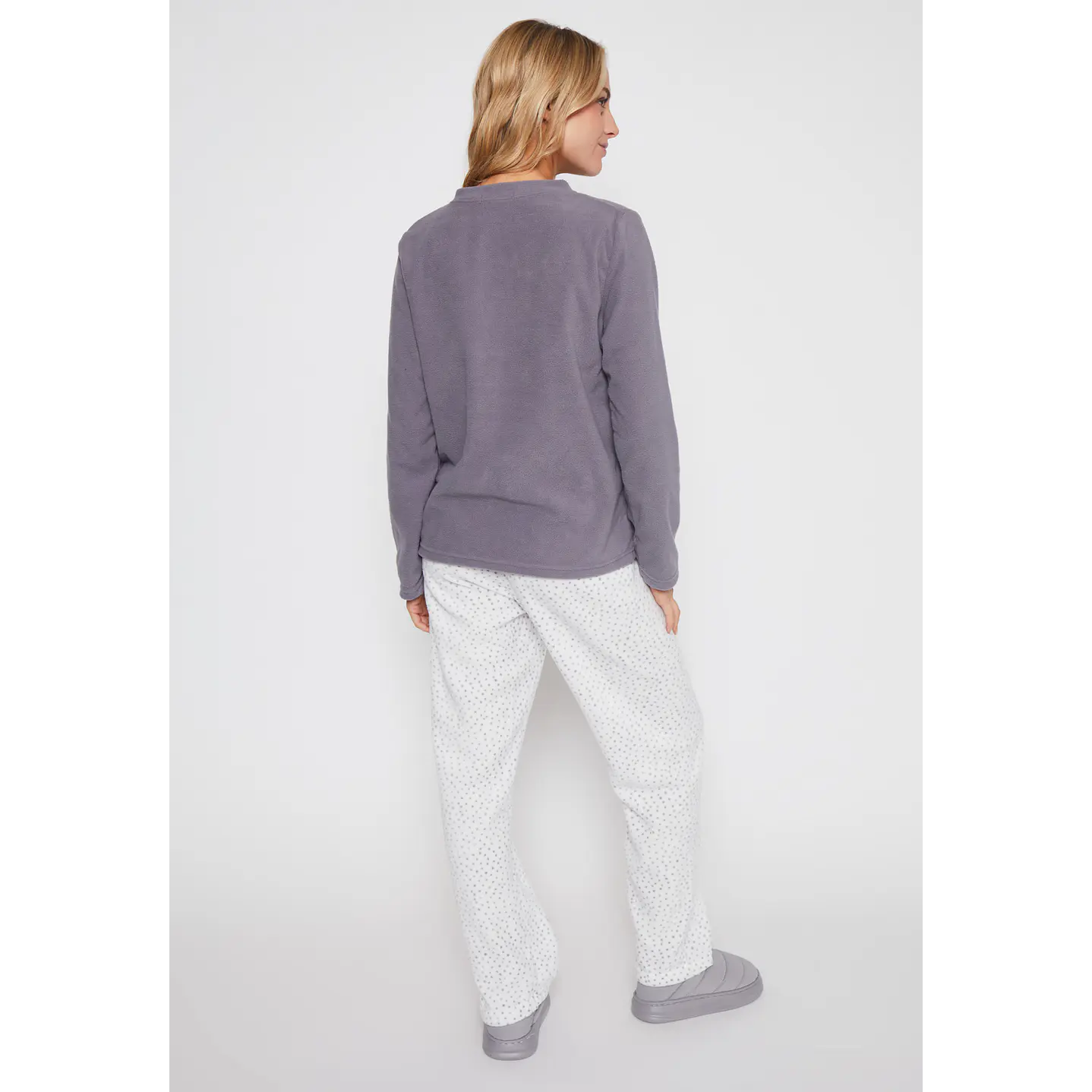 Pijama Polar Koala Mujer Gris Familyshop 2