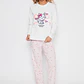 Pijama Polar Mujer Blanco Familyshop - Miniatura 1