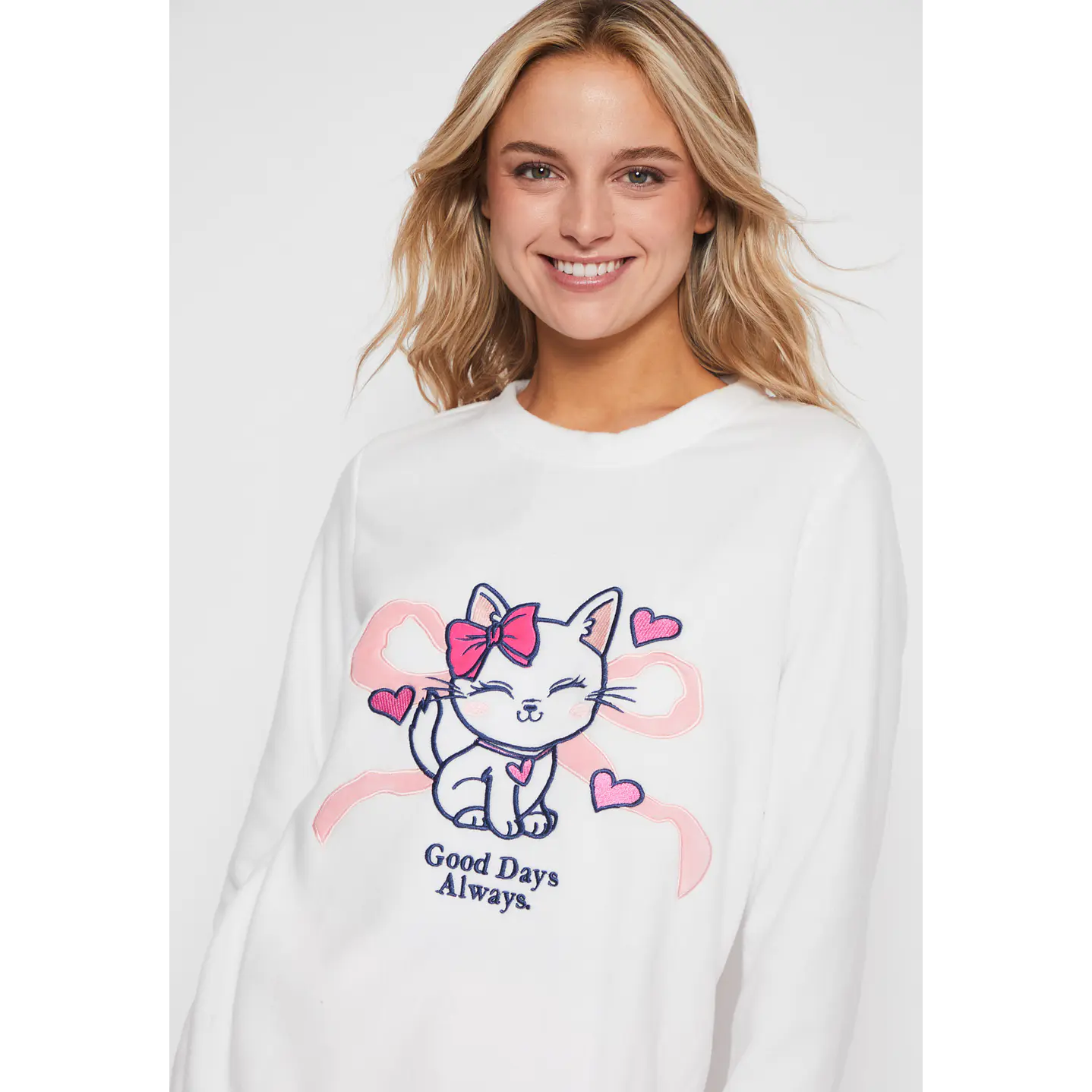 Pijama Polar Mujer Blanco Familyshop 3