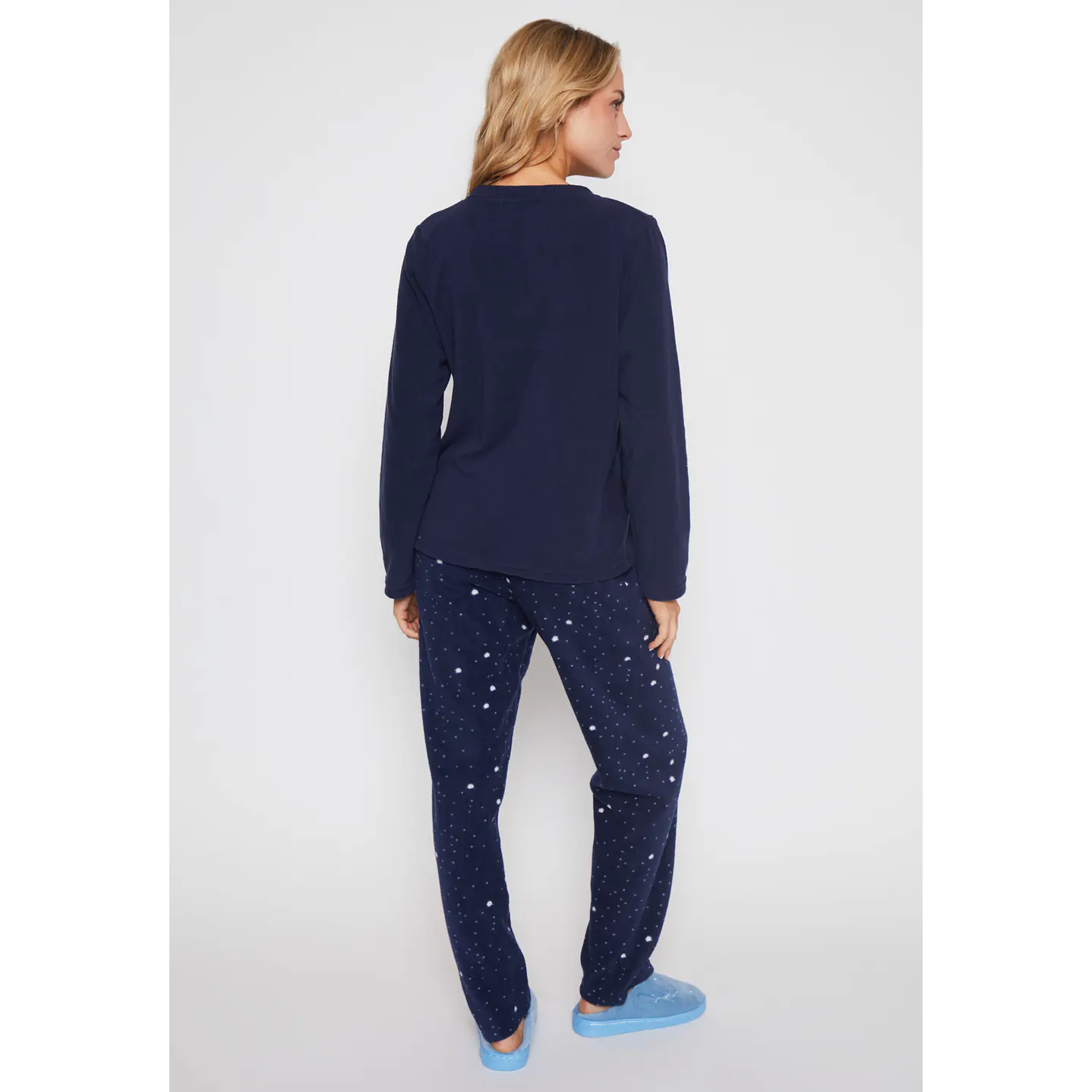 Pijama Polar Nube Mujer Azul Familyshop 2