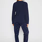 Pijama Polar Nube Mujer Azul Familyshop - Miniatura 2