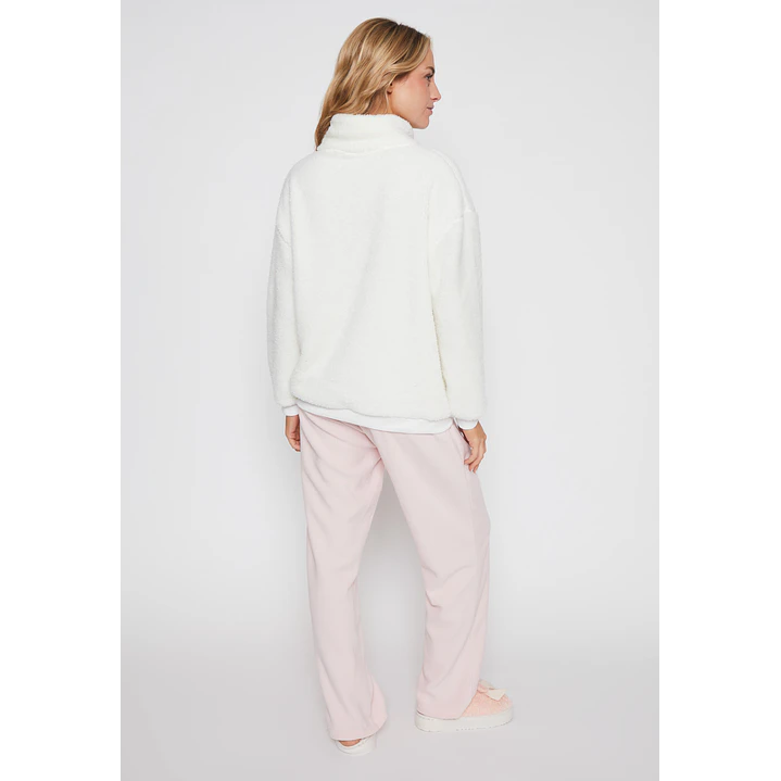 Pijama Peludo Cierre Mujer Rosado Familyshop 2