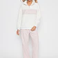 Pijama Peludo Cierre Mujer Rosado Familyshop - Miniatura 1