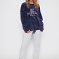 Pijama Polar Texturado Mujer Azul Familyshop - Miniatura 1