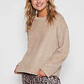 Pijama Waffle Mujer Beige Familyshop - Miniatura 3