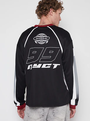 Polera Sport Hombre Negro Familyshop