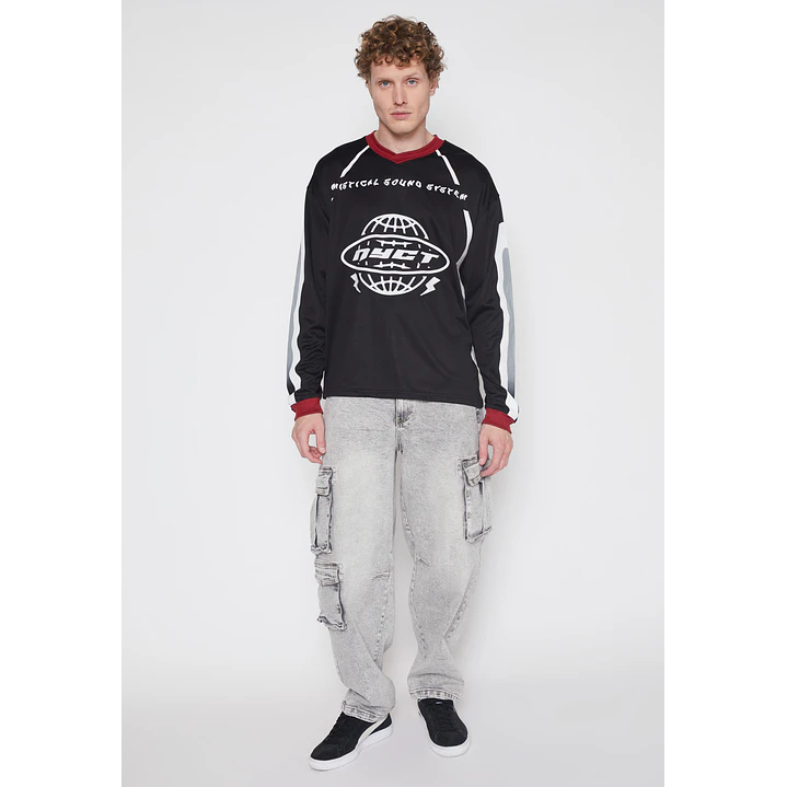 Polera Sport Hombre Negro Familyshop 4