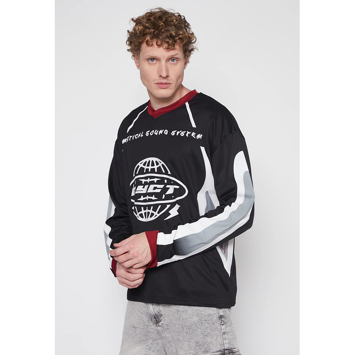 Polera Sport Hombre Negro Familyshop 1