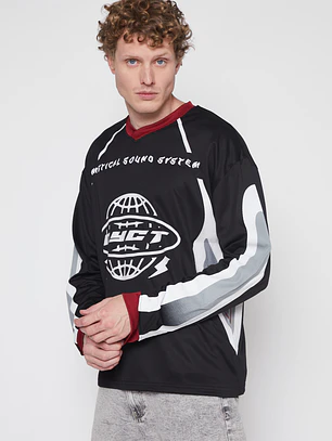 Polera Sport Hombre Negro Familyshop