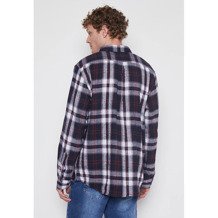 Camisa ML Franela Hombre Azul Familyshop 3