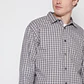 Camisa Escocesa Relax Hombre Gris Familyshop - Miniatura 3