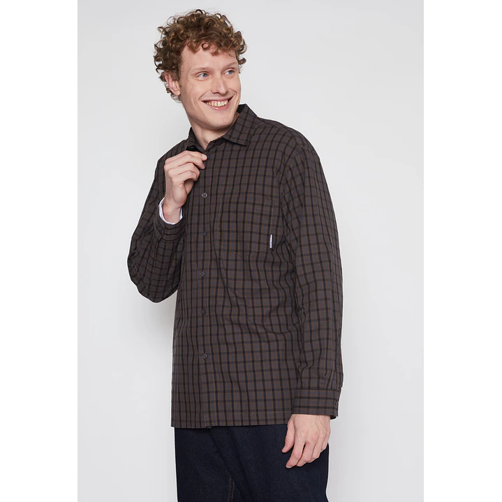 Camisa Escocesa Hombre Gris Familyshop 1