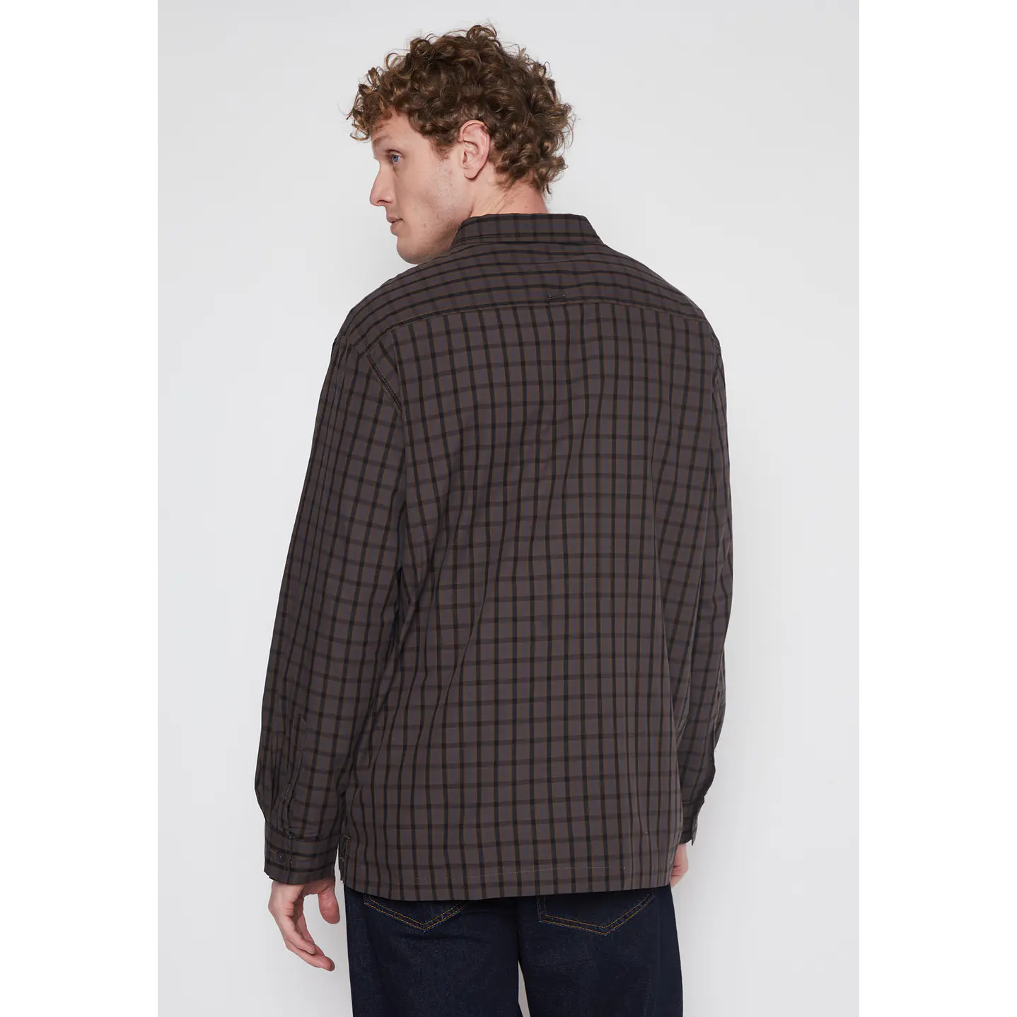 Camisa Escocesa Hombre Gris Familyshop 2