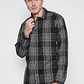 Camisa Escocesa Hombre Negro Familyshop - Miniatura 1