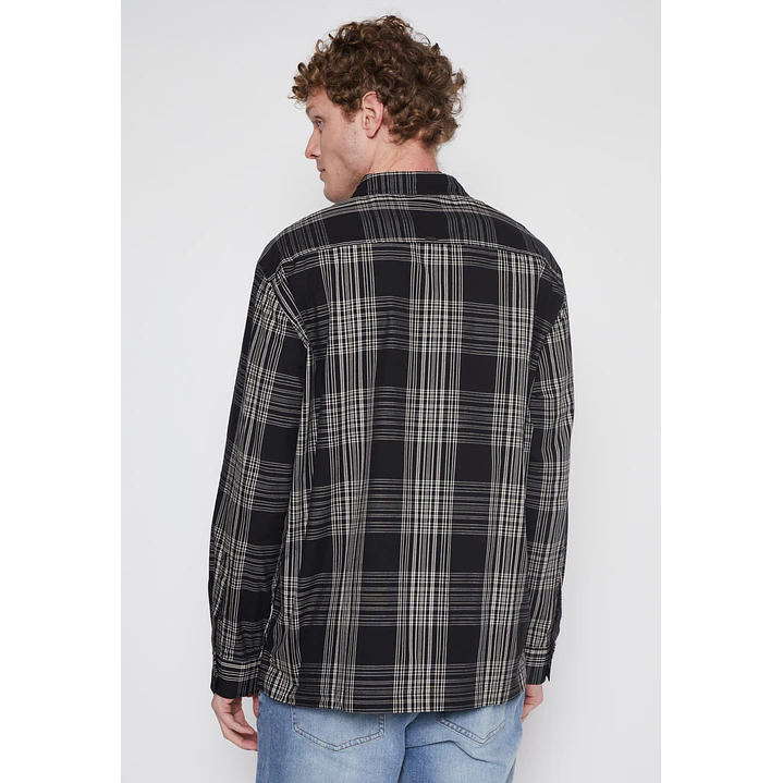 Camisa Escocesa Hombre Negro Familyshop 2