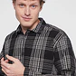 Camisa Escocesa Hombre Negro Familyshop - Miniatura 3