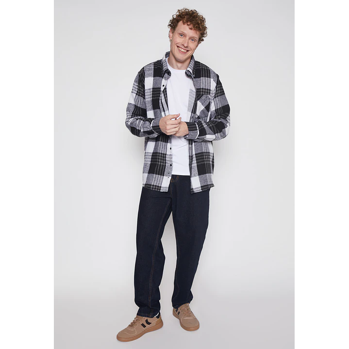 Camisa Franela Hombre Negro Familyshop 2