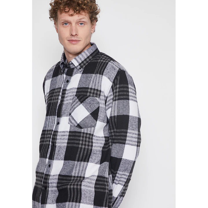 Camisa Franela Hombre Negro Familyshop 4