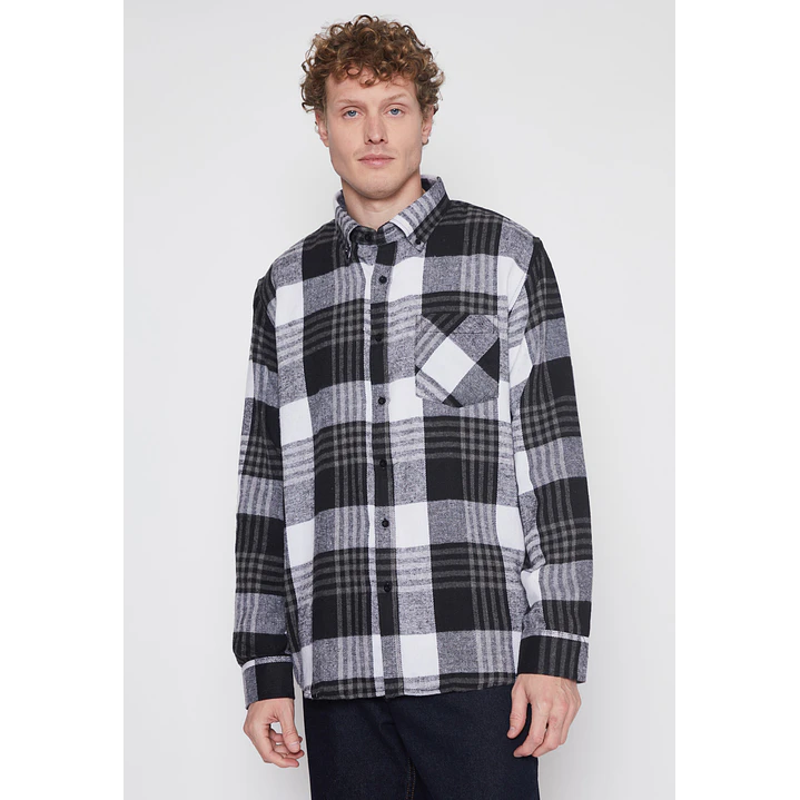 Camisa Franela Hombre Negro Familyshop 1