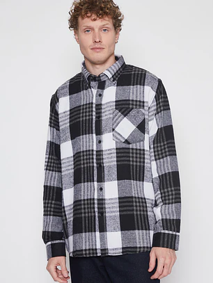 Camisa Franela Hombre Negro Familyshop