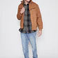 Chaqueta Suede Motoquera Hombre Beige Familyshop - Miniatura 2