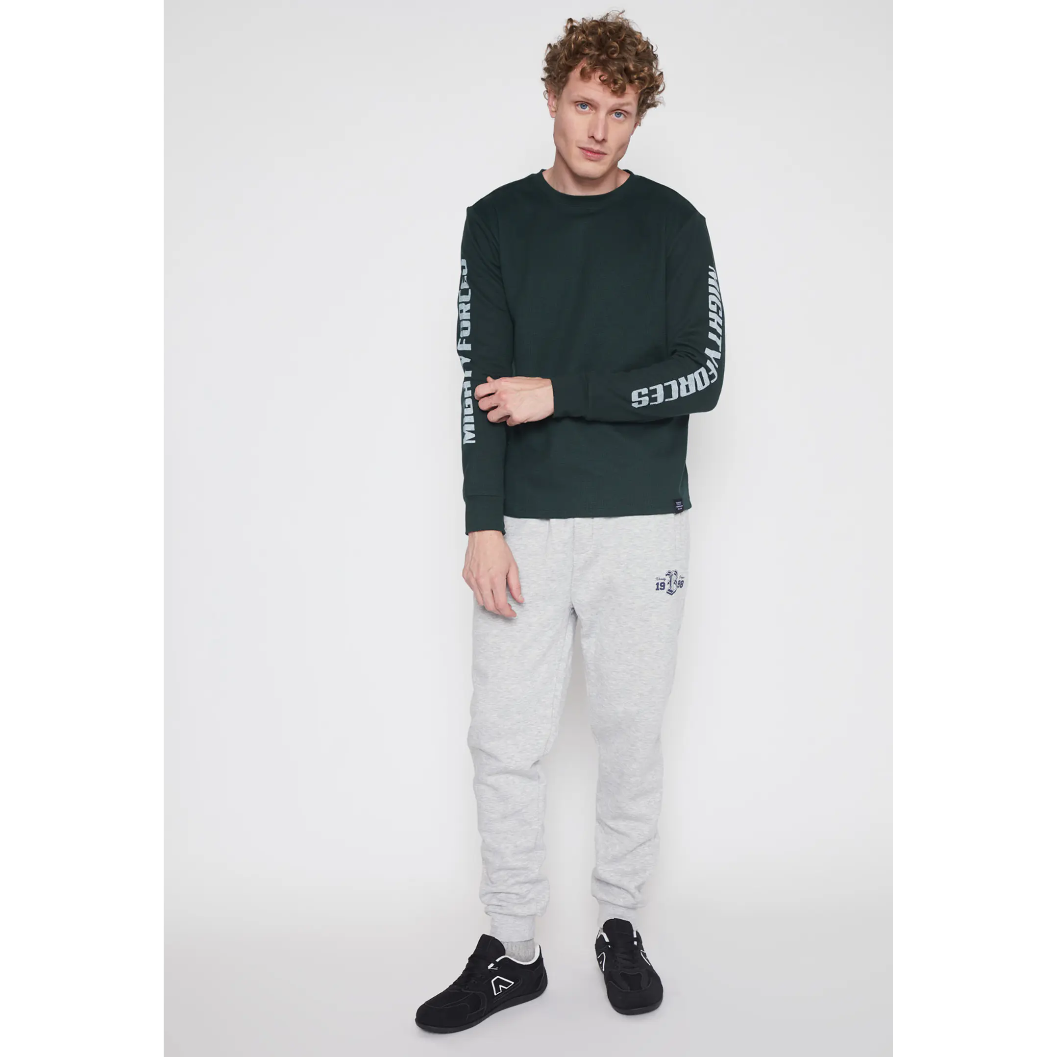 Polera Waffle Hombre Verde Familyshop 2