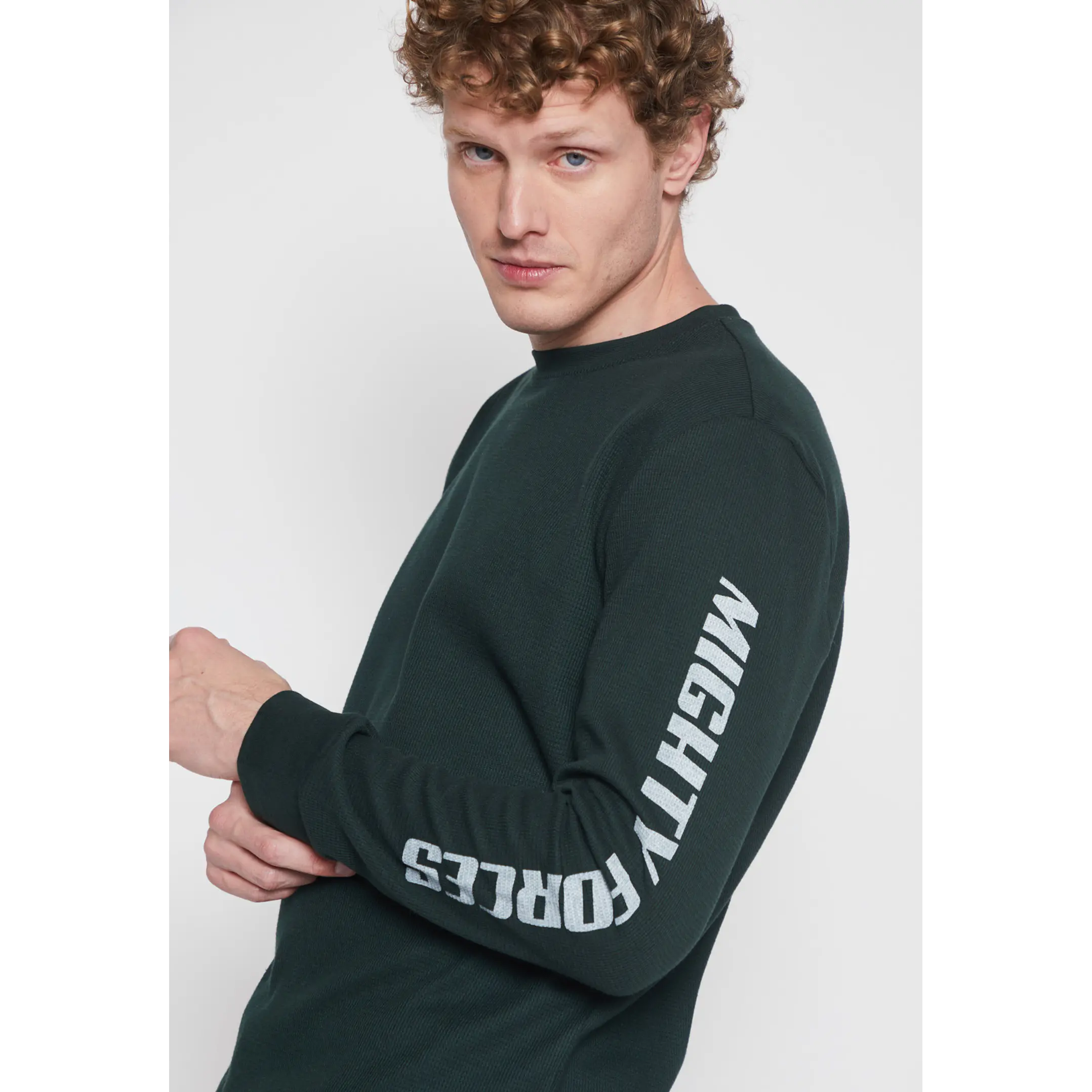 Polera Waffle Hombre Verde Familyshop 3