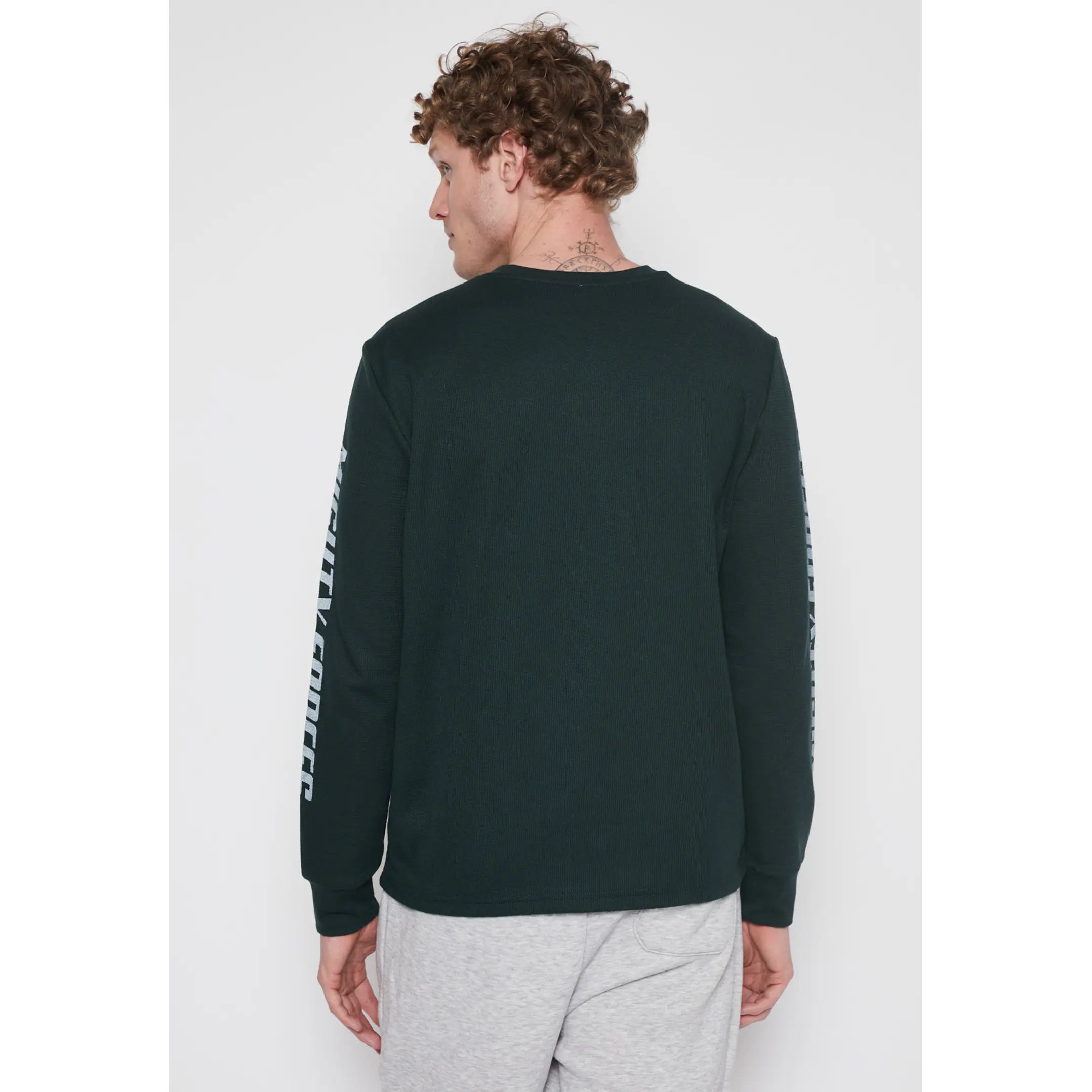 Polera Waffle Hombre Verde Familyshop 4