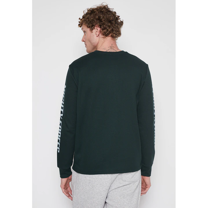 Polera Waffle Hombre Verde Familyshop 4