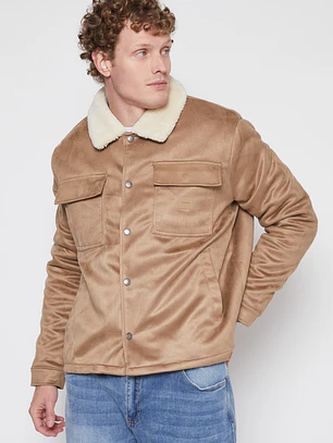 Chaqueta Shearling Hombre Beige Familyshop