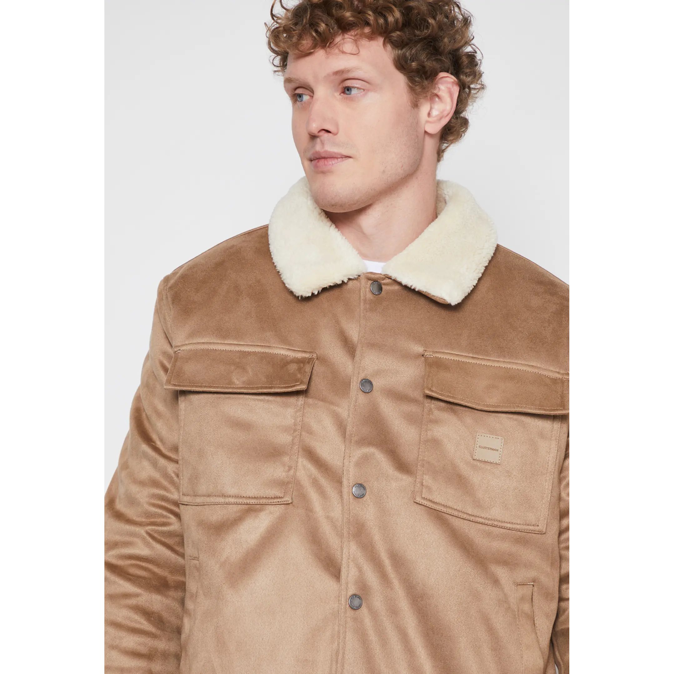 Chaqueta Shearling Hombre Beige Familyshop 3