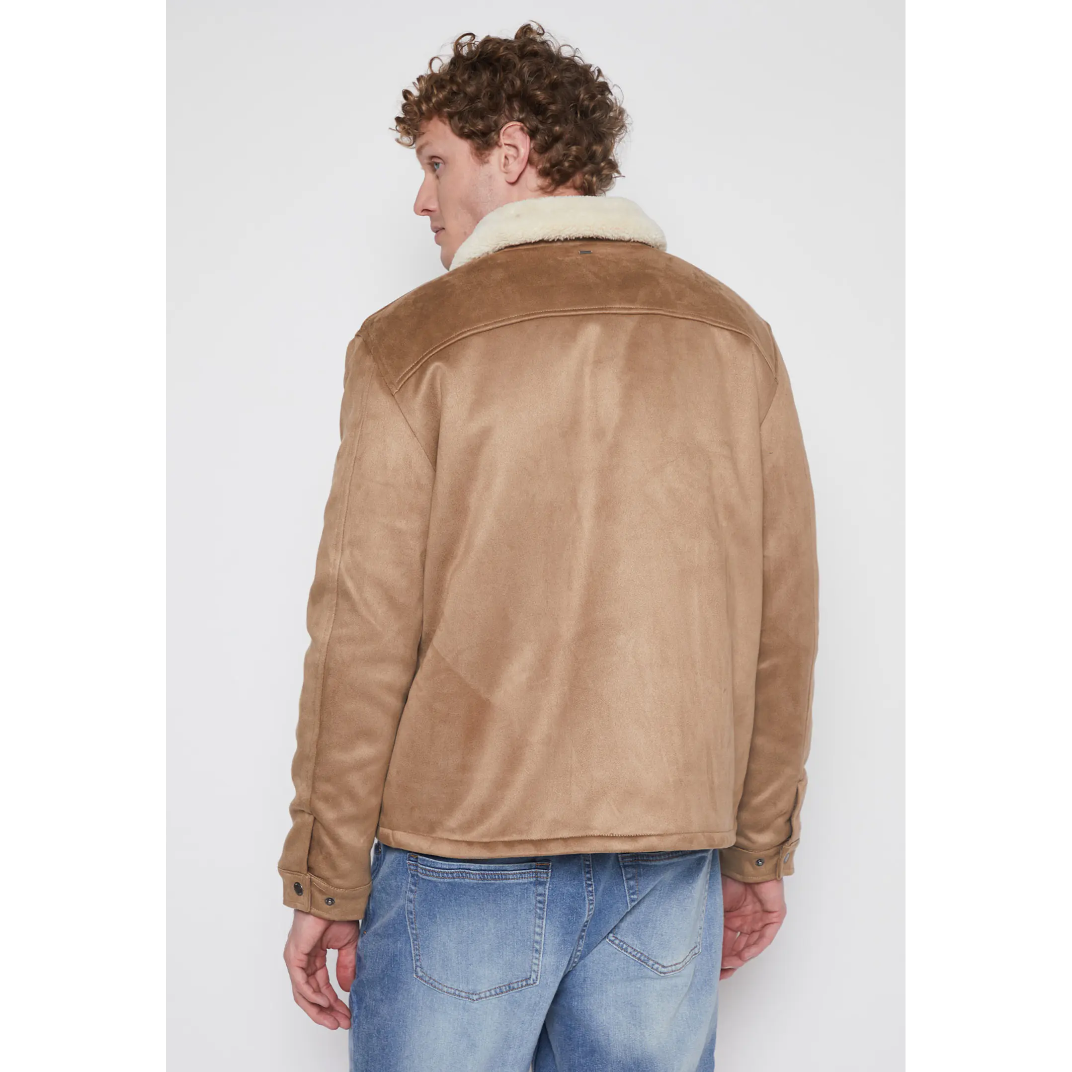 Chaqueta Shearling Hombre Beige Familyshop 2