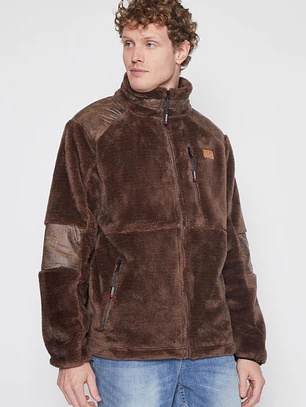 Chaqueta Peluda Hombre Café Familyshop