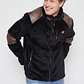 Chaqueta Peluda Hombre Negro Familyshop - Miniatura 1