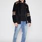 Chaqueta Peluda Hombre Negro Familyshop - Miniatura 2