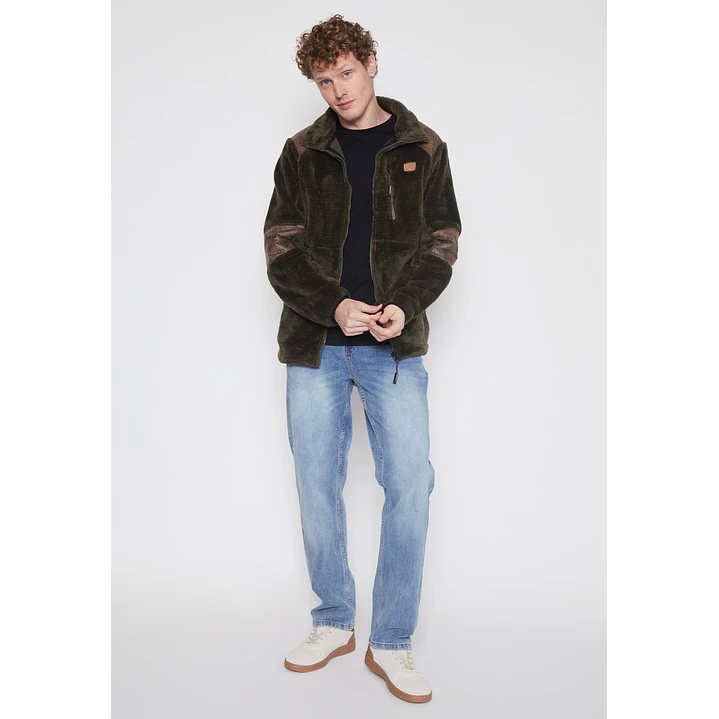 Chaqueta Peluda Hombre Verde Familyshop 2
