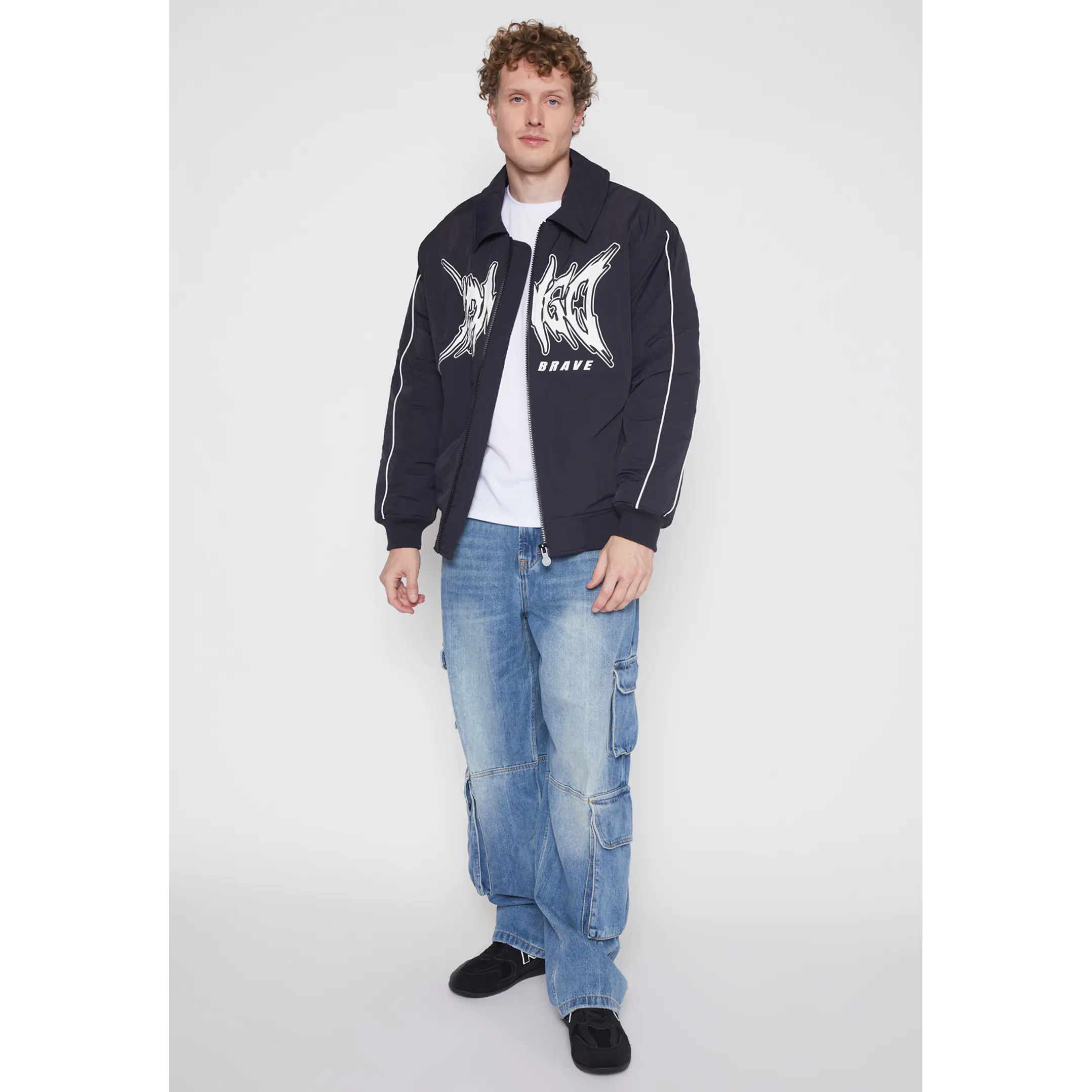 Chaqueta Acolchada Hombre Negro Familyshop 4