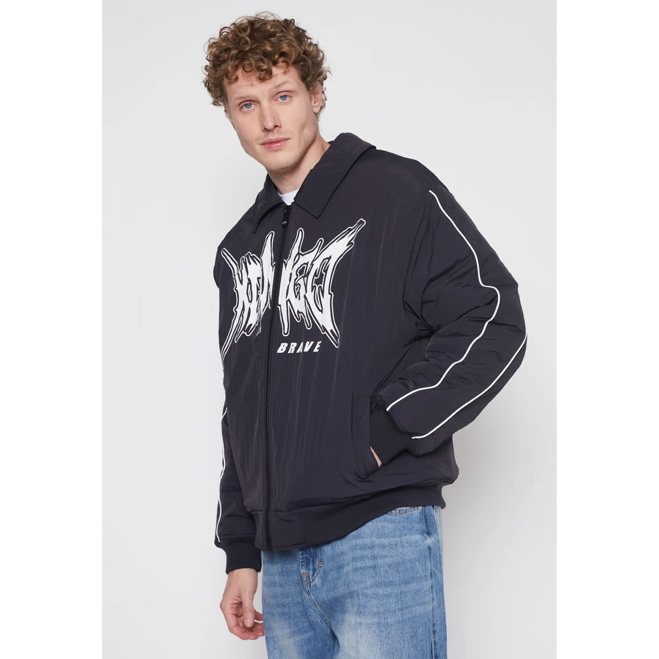 Chaqueta Acolchada Hombre Negro Familyshop 1