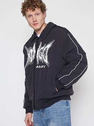 Chaqueta Acolchada Hombre Negro Familyshop