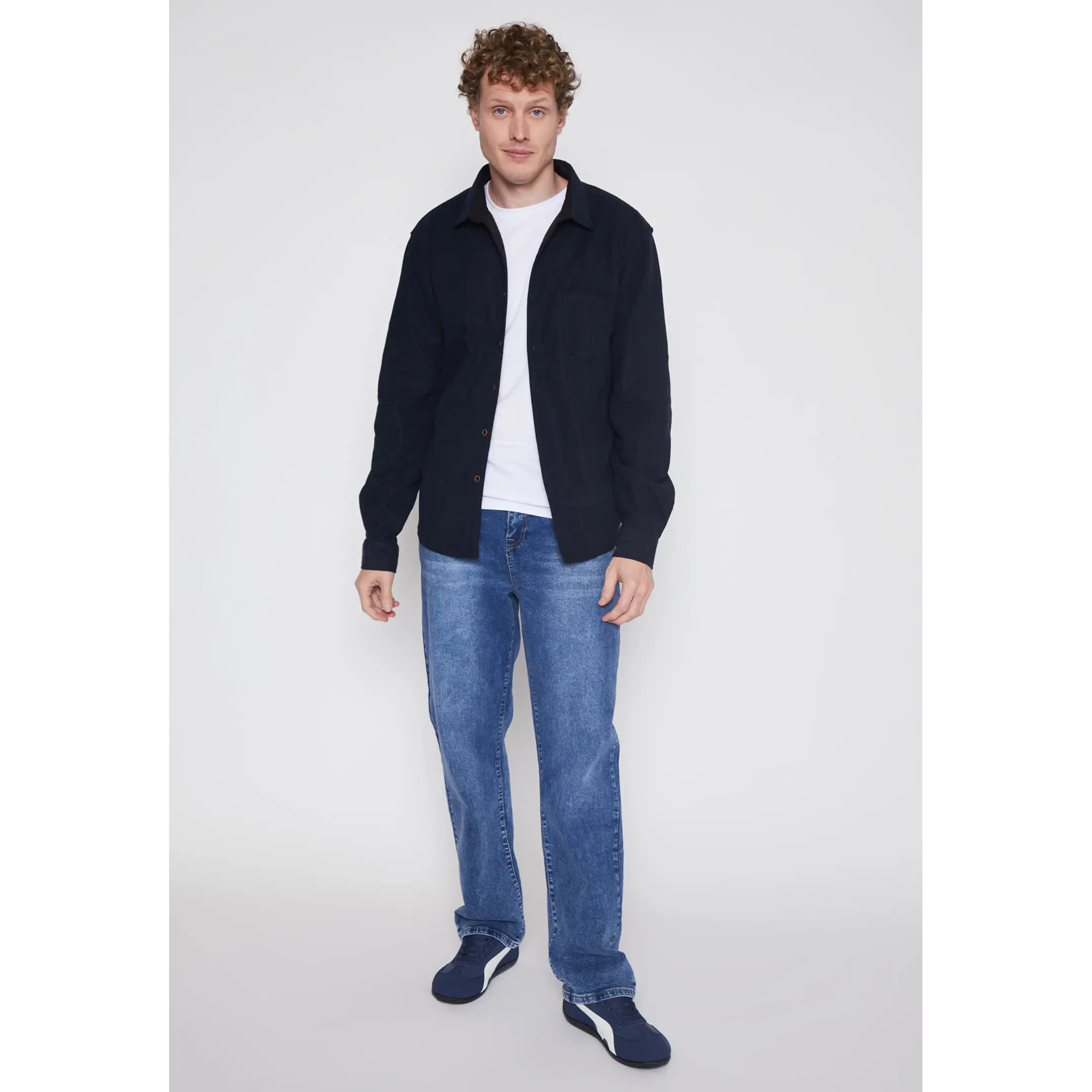 Camisa Cotele Hombre Azul Familyshop 4