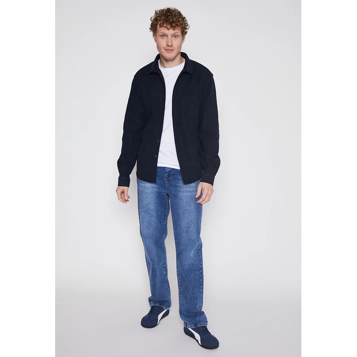 Camisa Cotele Hombre Azul Familyshop 4