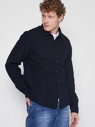 Camisa Cotele Hombre Azul Familyshop