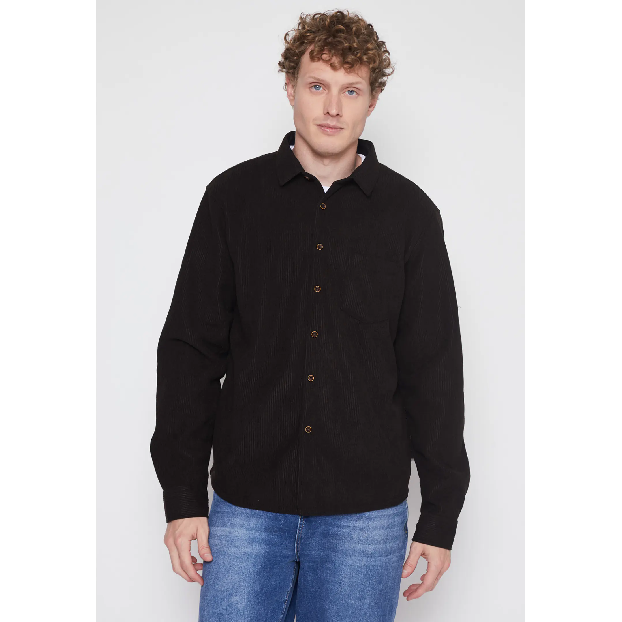 Camisa Cotele Hombre Café Familyshop 1